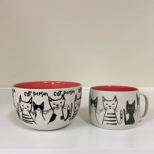 “Cat Person” bowl and mug set